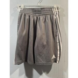 Kids Adidas Basketball Shorts Size Medium 10-12 Gray Athletic